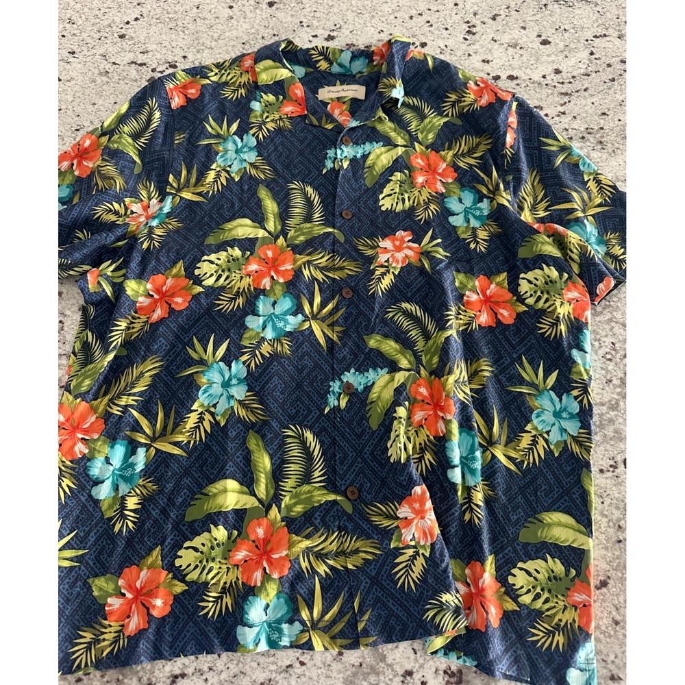 Tommy Bahama Tropic Isles Silk Camp Shirt XXL